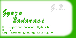 gyozo madarasi business card